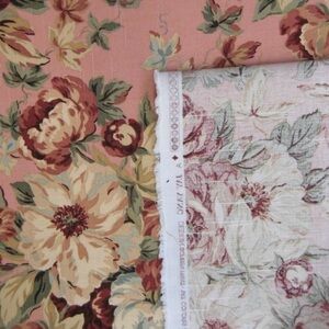 NEW Jay Yang Vintage 90’s Designer FernRose Floral Upholstery Cottagecore Fabric